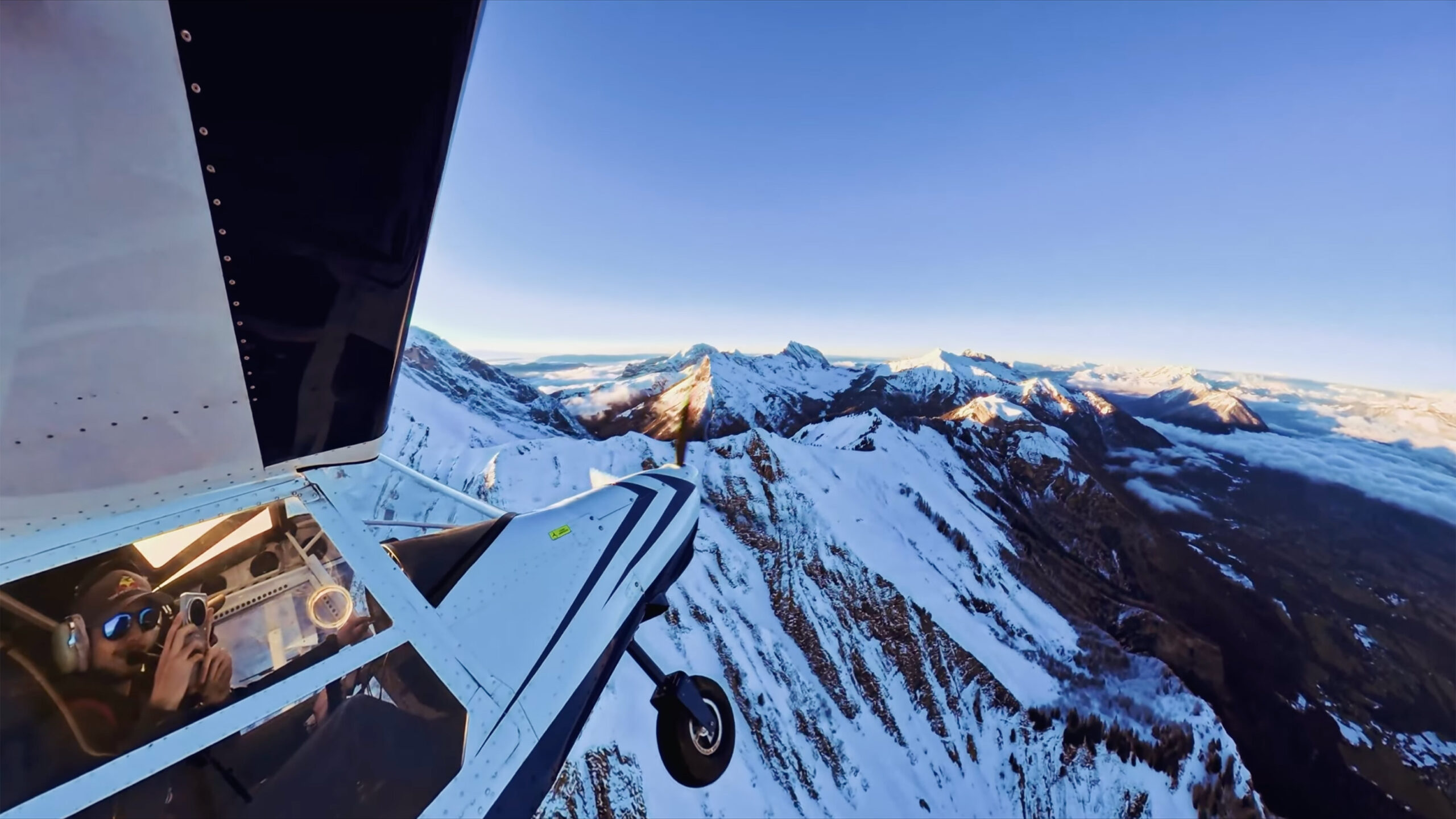 Vol découverte – Coucher de soleil sur les Alpes